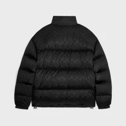 celine down jacket in triomphe nylon jacquard