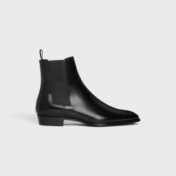 CELINE DRUGSTORE CHELSEA BOOT in Shiny calfskin