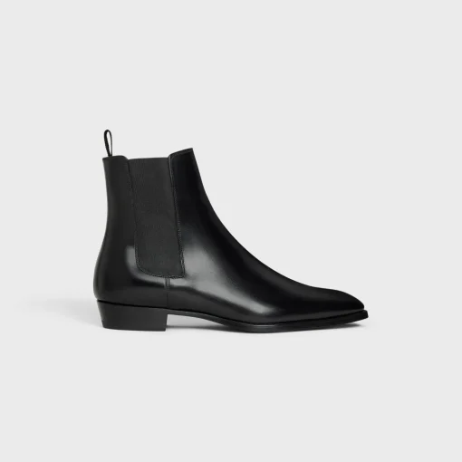 CELINE DRUGSTORE CHELSEA BOOT in Shiny calfskin