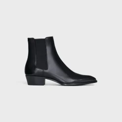 CELINE DRUGSTORE CHELSEA BOOT in Shiny calfskin