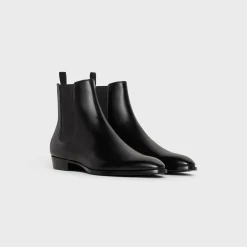 CELINE DRUGSTORE CHELSEA BOOT in Shiny calfskin