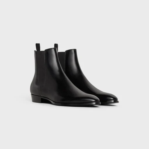 CELINE DRUGSTORE CHELSEA BOOT in Shiny calfskin
