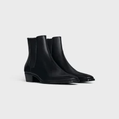 CELINE DRUGSTORE CHELSEA BOOT in Shiny calfskin