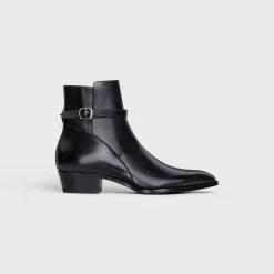 CELINE DRUGSTORE JODHPUR BOOT in Shiny calfskin