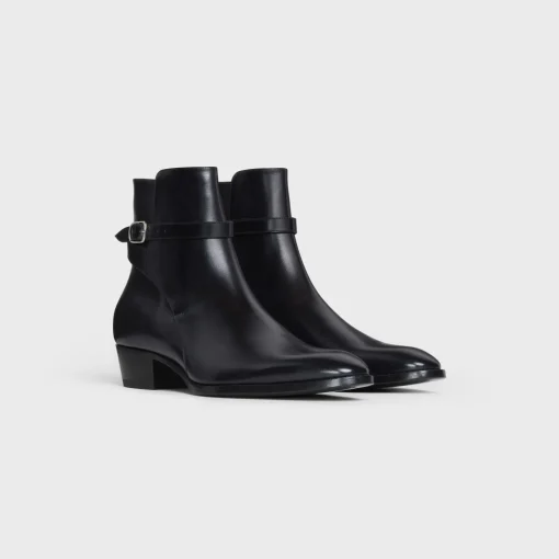 CELINE DRUGSTORE JODHPUR BOOT in Shiny calfskin