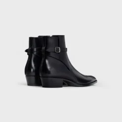 CELINE DRUGSTORE JODHPUR BOOT in Shiny calfskin