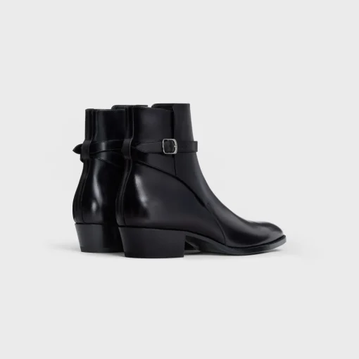 CELINE DRUGSTORE JODHPUR BOOT in Shiny calfskin