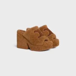 CELINE ELENA MULE in SHEARLING