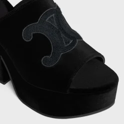 CELINE ELENA MULE in VELVET