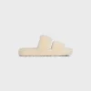 CELINE FUR SLIDES TRIOMPHE in Shearling