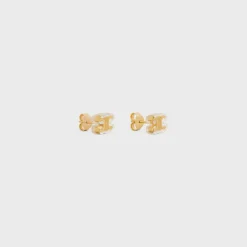 Celine Glaçon Studs in Brass with Gold finish and Resin