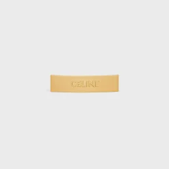 Celine Hair Clip in Brass and Steel with Gold Finish