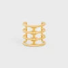 Celine Hair Cuff in Brass with Gold Finish