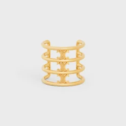 Celine Hair Cuff in Brass with Gold Finish