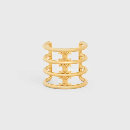 Celine Hair Cuff in Brass with Gold Finish