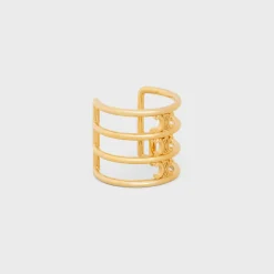 Celine Hair Cuff in Brass with Gold Finish
