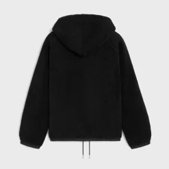 celine hooded jacket in jersey fleece