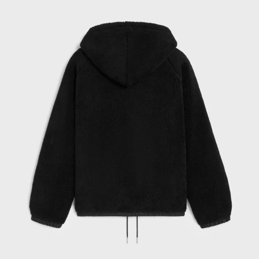 celine hooded jacket in jersey fleece