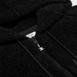 celine hooded jacket in jersey fleece