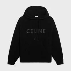 celine hooded sweater in monochromic wool