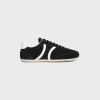 CELINE JOGGER LOW LACE-UP SNEAKER WITH TRIOMPHE in SUEDE CALFSKIN AND CALFSKIN