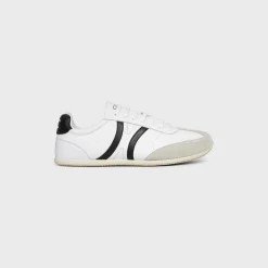 CELINE JOGGER LOW LACE-UP SNEAKER WITH TRIOMPHE in CALFSKIN AND SUEDE CALFSKIN