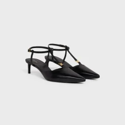 CELINE KITTEN T-BAR STRAP PUMP in CALFSKIN