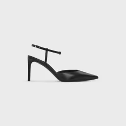 CELINE KITTEN TRIOMPHE STRAP PUMP in CALFSKIN