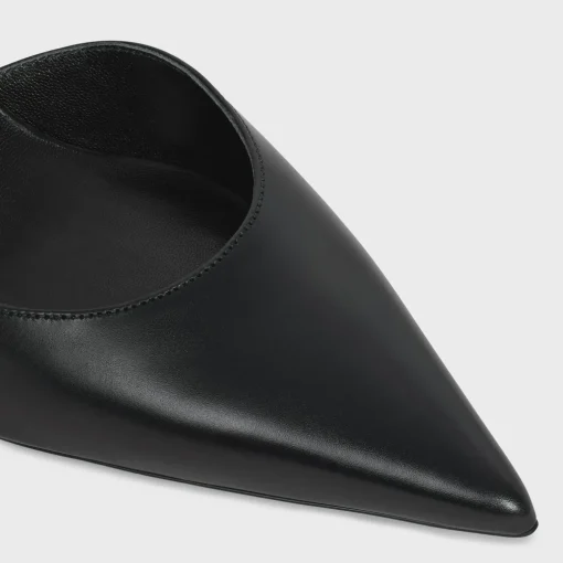 CELINE KITTEN TRIOMPHE STRAP PUMP in CALFSKIN