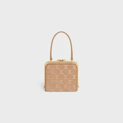 CELINE LANA MINAUDIERE in SUEDE CALFSKIN WITH TRIOMPHE STRASS