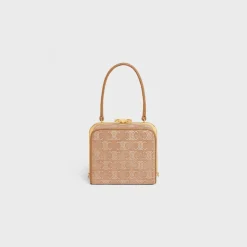 CELINE LANA MINAUDIERE in SUEDE CALFSKIN WITH TRIOMPHE STRASS