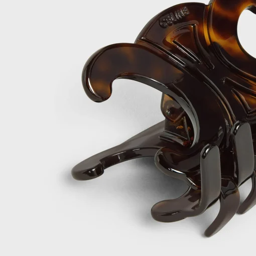 Celine Large Hair Claw in Acetate