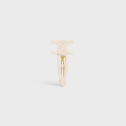 Celine Large Snap Hair Clip in Acetate and Steel