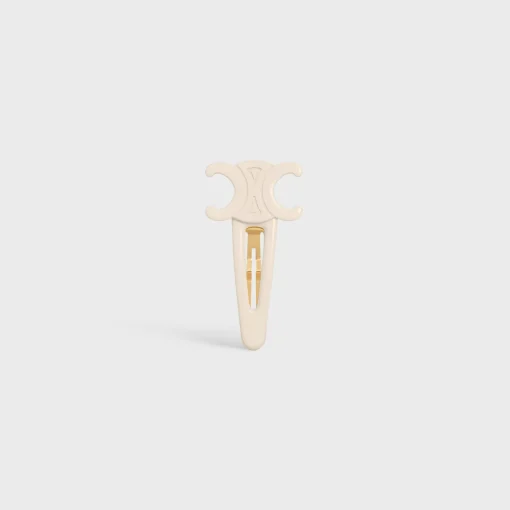 Celine Large Snap Hair Clip in Acetate and Steel