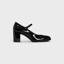 CELINE LILY PERFORATED TRIOMPHE BABIES in PATENT CALFSKIN