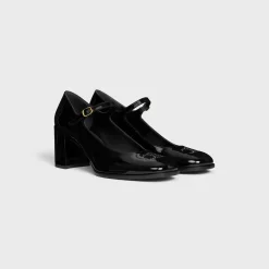 CELINE LILY PERFORATED TRIOMPHE BABIES in PATENT CALFSKIN