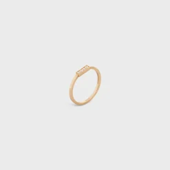 Celine Line Ring in Yellow Gold and Diamonds