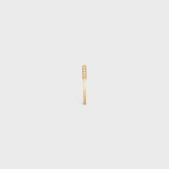 Celine Line Ring in Yellow Gold and Diamonds
