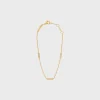 Celine Line Triple Bracelet in Yellow Gold and Diamonds