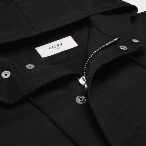 celine long parka in technical cotton