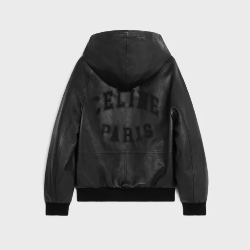 celine loose blouson jacket in soft lambskin