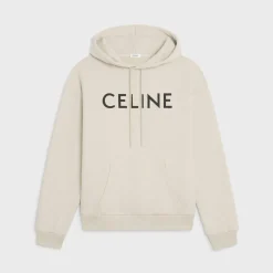 celine loose hoodie in COTTON FLEECE