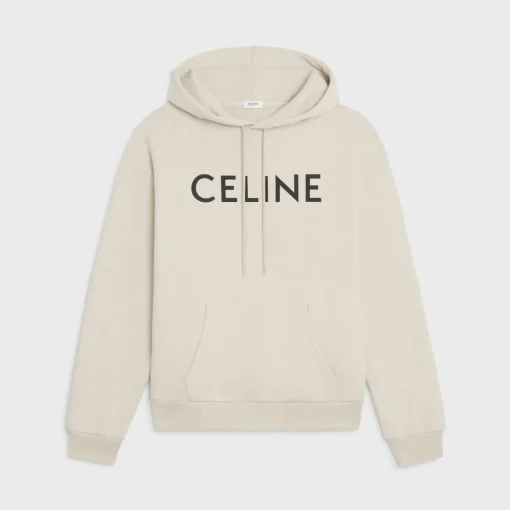 celine loose hoodie in COTTON FLEECE