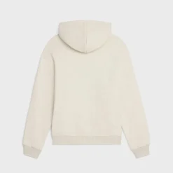 celine loose hoodie in cotton fleece