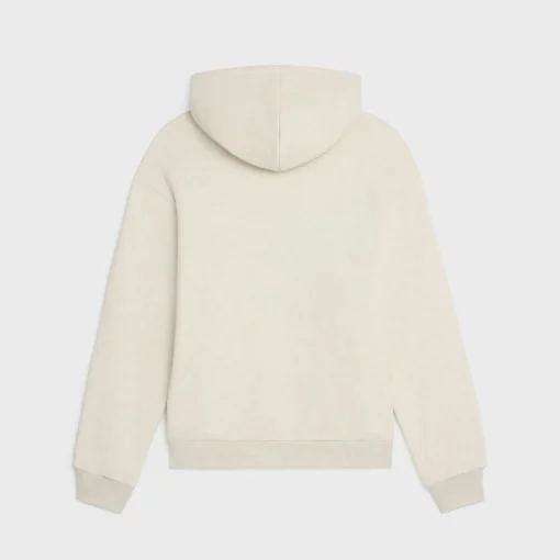 celine loose hoodie in cotton fleece