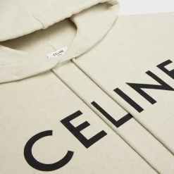 celine loose hoodie in COTTON FLEECE