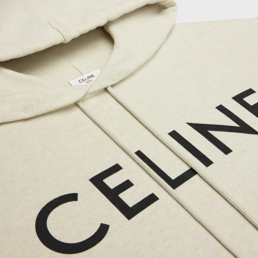 celine loose hoodie in COTTON FLEECE
