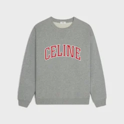 celine loose sweatshirt in COTTON FLEECE