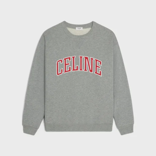 celine loose sweatshirt in COTTON FLEECE