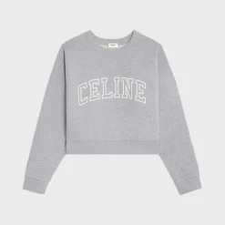 celine loose sweatshirt in cotton fleece